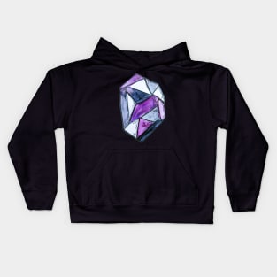 Asexual and Grey-Sexual Pride Crystal Kids Hoodie